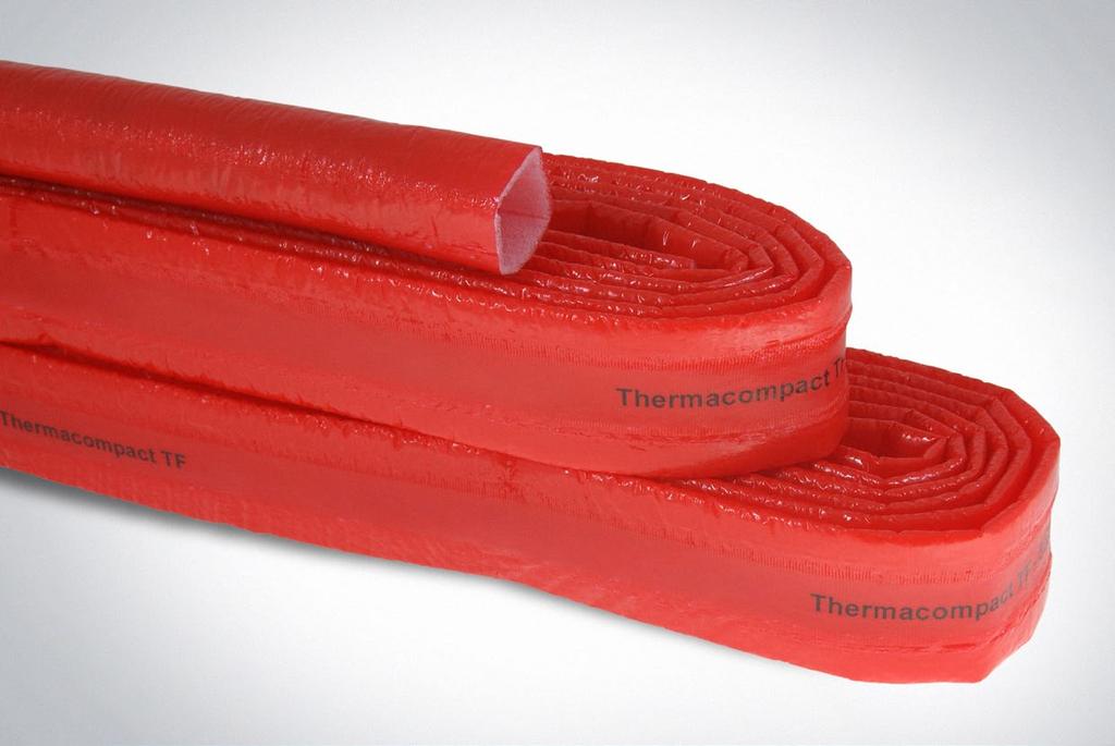 ThermaCompact TF Izolacja akustyczna skutecznie tłumiąca hałas powstający w instalacjach y zabezpiecza rury przed