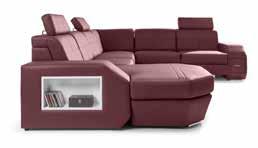 NAPOLI corner sofa is equipped with has a sleeping function,