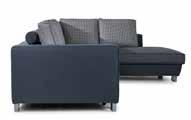 MASSA corner sofa is equipped with sleeping function and storage space for bedding.