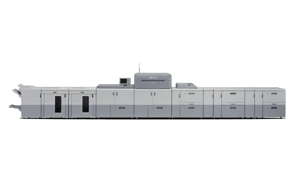 Wszystkie opcje potrzebne do osiągnięcia sukcesu 2 5 6 4 1 3 1 Pro TM C9100 / C9110 Nowy podajnik na arkusze banerowe* 2 Kolorowy panel LCD Finiszer zszywający* 3 Nowa kaseta dużej pojemności z