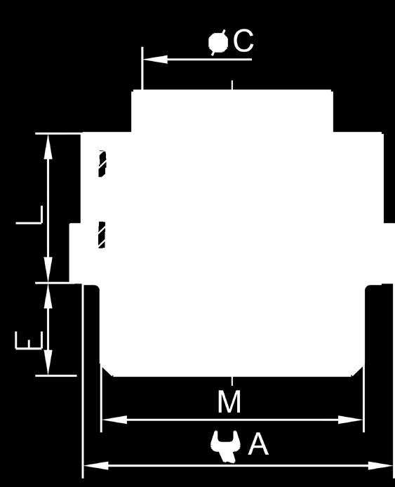 Rury ochronne i dławnice do rur / Protective tubes and glands for pipes / Dławnica izolacyjna typu WD...M do rur ochronnych WTG IP54 Materiał: poliamid 6.