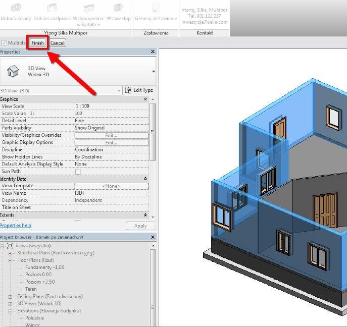 Ytong, Silka i Multipor w świecie BIM Rev-X pierwszy program w środowisku BIM od producenta materiałów w Polsce Nakładka na Autodesk Revit Samoinstalująca