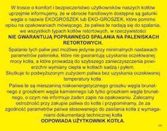 w górnej komorze kotła Pozostawienie Regulatora w trybie pracy ręcznej