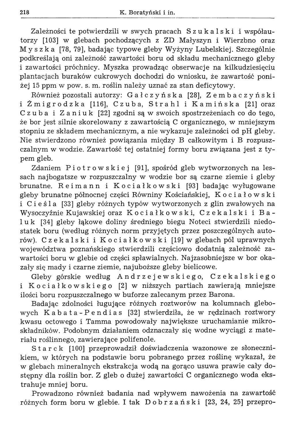 218 К. Boratyński i in.