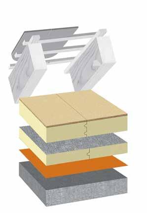 Termoizolacja BauderPIR DHW Paroizolacja/ Podłoże: drewno, ewentualnie beton Bauder Dampfbremse 0 Termoizolacja podłóg na poddaszu z użyciem płyt BauderPIR DAL oraz BauderPIR DHW Zastosowanie na