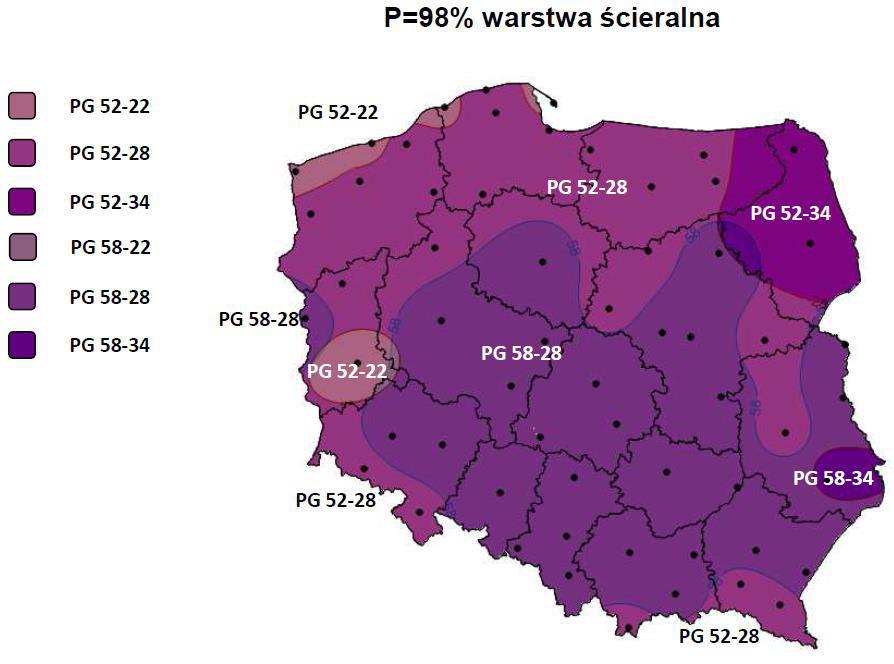 Rodzaje asfaltów dobrane do stref klimatycznych w Polsce Opracowanie zaleceń stosowania
