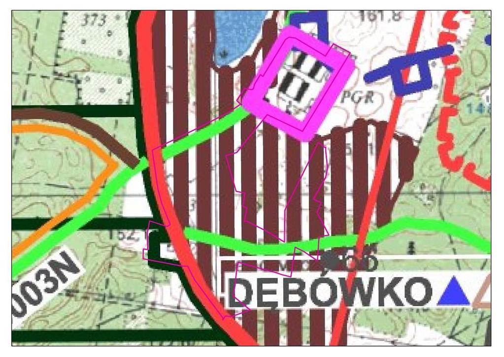 Zwarte obszary zabudowy