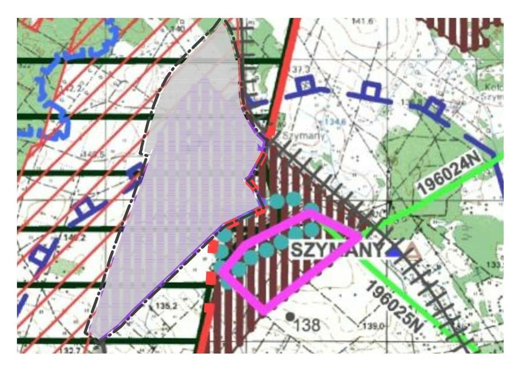 Szymany kierunki rozwoju zgodnie ze zmianą wprowadzoną do Studium Uwarunkowań i Kierunków Zagospodarowania Przestrzennego Gminy Szczytno przyjętego Uchwałą Nr
