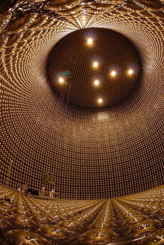 Far detector: Super- Kamiokande!! 50 kt of water, about 13 000 PMTs!