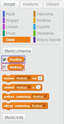 Uwaga! Każdą zmienną wprowadzamy oddzielnie.