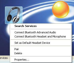 8 Kliknij prawym klawiszem myszy na ikonie słuchawek i wybierz: 'Podłącz zaawansowane audio Bluetooth'. 4.