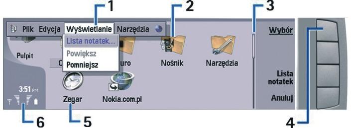 W p r o w a d z e n i e 8 Joystick. Poruszanie joystickiem w lewo, w prawo, w górę lub w dół umożliwia przewijanie różnych list.