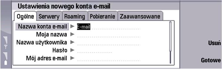 W i a d o m o ś c i Aby zapisać załącznik, zaznacz załącznik i naciśnij Zapisz. Aby usunąć załącznik, zaznacz załącznik i naciśnij Usuń lokalnie.