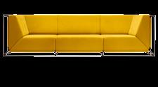 Floating design Philippe Nigro Przeznaczenie: sofa przeznaczona do wnętrz domowych oraz przestrzeni publicznej Konstrukcja: rama z rurki stalowej z elementami sklejki, w kolorach według wzornika RAL