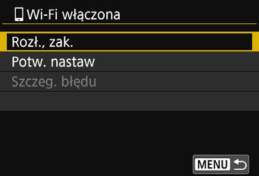 Automatyczne łączenie za pomocą funkcji NFC Nazwa urządzenia ustawiona w aplikacji Camera Connect 3 Połącz się zaparatem.