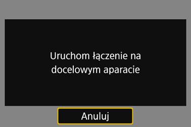 Podłączanie do aparatu Zarejestruj docelowy aparat, aby połączyć się z nim w sposób bezprzewodowy. Aparat może być połączony tylko z jednym aparatem naraz. 1 2 Wybierz opcję [Ustawienia komun.