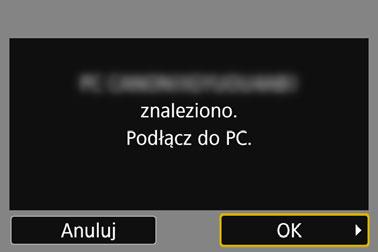 Łączenie z programem EOS Utility 4 Operacja w aparacie 2 5 W komputerze kliknij przycisk [Connect/Podłącz].