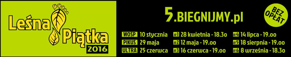 Leśna Piątka 2016 #6/6 Koszalin, 8 września 2016 r. KLASYFIKACJA GENERALNA wyniki nieoficjalne sklep.dajar.pl 1 497 BORZĘCKI NORBERT KOSZALIN 17'27" 17'28" M 1 3 2 MODEST.MAN.