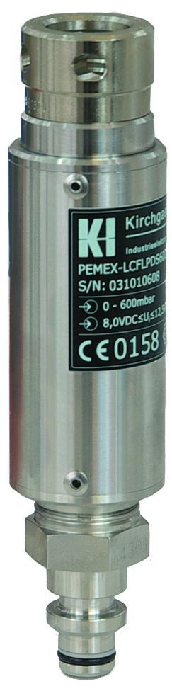 0 EEx ia I lub RL 9/9/WE DMT 0 ATEX E instrukcja obsługi Informacje ogólne Ciśnieniomierz PEMEX-LC w swoich rozmaitych wersjach służy do pomiaru względnego i bezwzględnego ciśnienia czynników