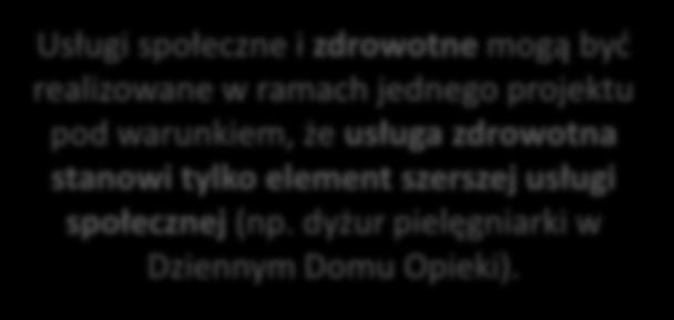 statutowej usługi społeczne lub przez podmioty prowadzące w swojej działalności statutowej jednocześnie usługi społeczne i zdrowotne.