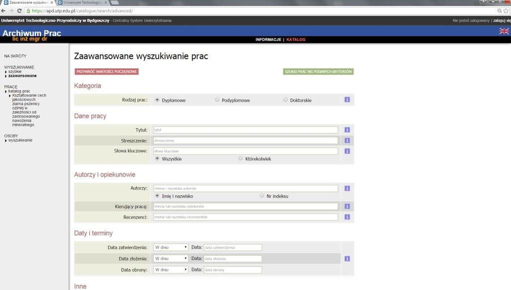 zaawansowane ta metoda pozwala użytkownikowi uzupełnić
