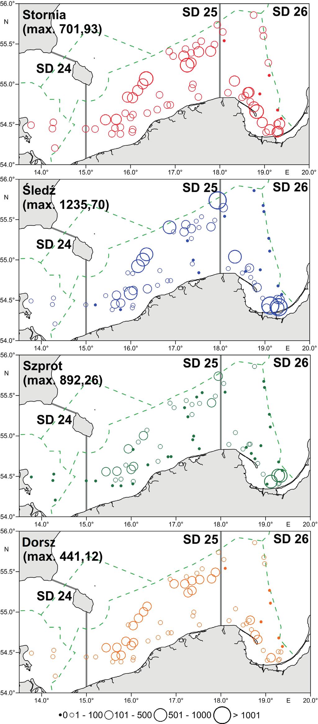 Podsumowanie oceanograficzno-rybackich wyników z rejsu zimowego r.v.