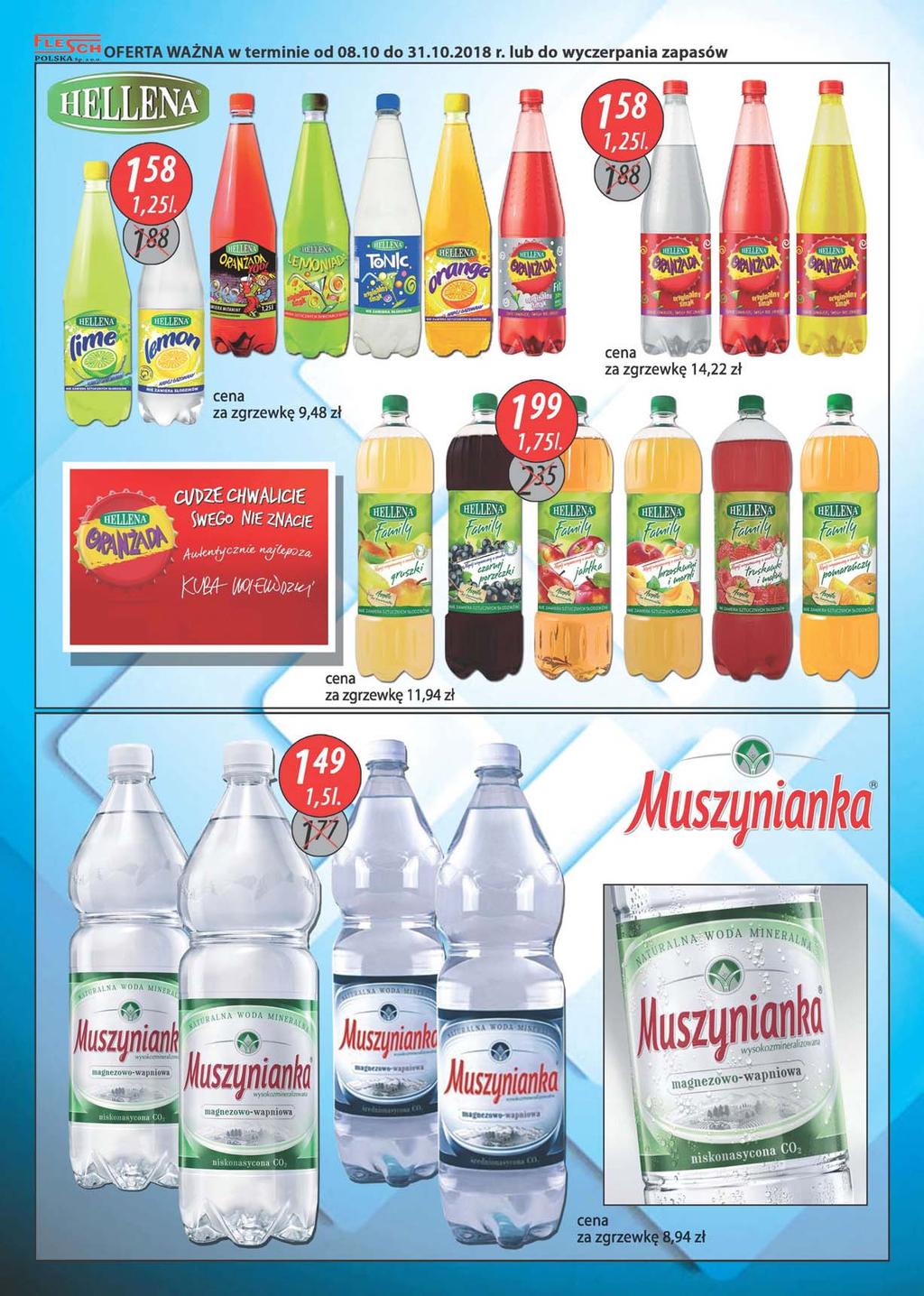 POLSKAs OFERTA WAŻNA w terminie od 08.10 do 31.10.2018 r.