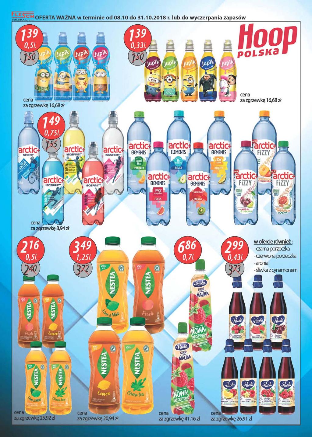 P O ŁSKA, p OFERTA WAŻNA w terminie od 08.10 do 31.10.2018 r. lub do wyczerpania zapasów POLSIO ' zazgrzewkę16,68zł mm zazgrzewkę16,68zł, A A arctic-f Uarctio /.