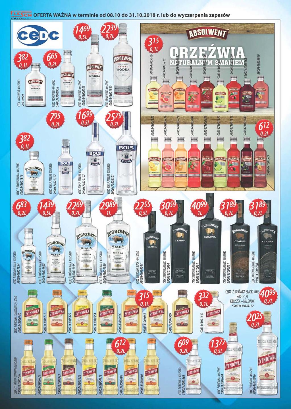 c h OFERTA WAŻNA w terminie od 08.