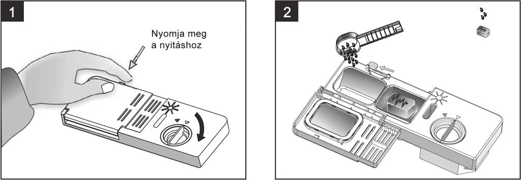 MEGJEGYZÉS: Növelje a mennyiséget ha a mosogatás végén pöttyök vannak az edényeken, vagy egyéb lerakódás.