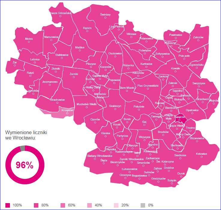 Wymiana liczników na liczniki AMI status na dzień 31.12.2017 r.