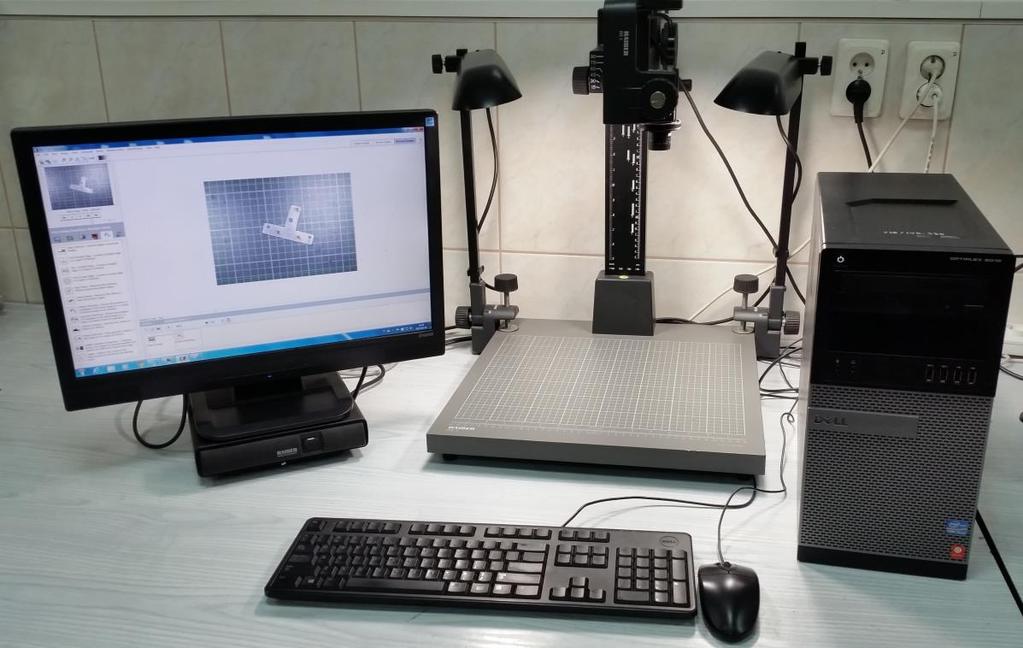Laboratorium układów mechatronicznych Nazwa stanowiska: Stanowisko do komputerowej akwizycji i analizy obrazu Widok stanowiska: Opis stanowiska: Stanowisko zbudowane jest z kamery cyfrowej Basler