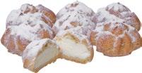 pudrem. 17. PĄCZKI WANILIOWE Drożdżowe bułeczki nadziewane jagodami i bitą śmietaną. 18.