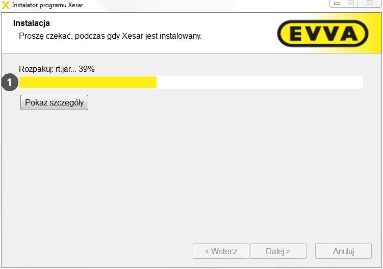 36: Instalacja oprogramowania Xesar określenie folderu) Rys.