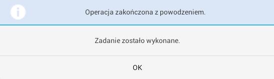 93: Tablet Xesar - pomyślne wykonanie operacji Rys.