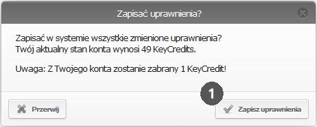 Rys. 117: Zapisanie uprawnień 18.