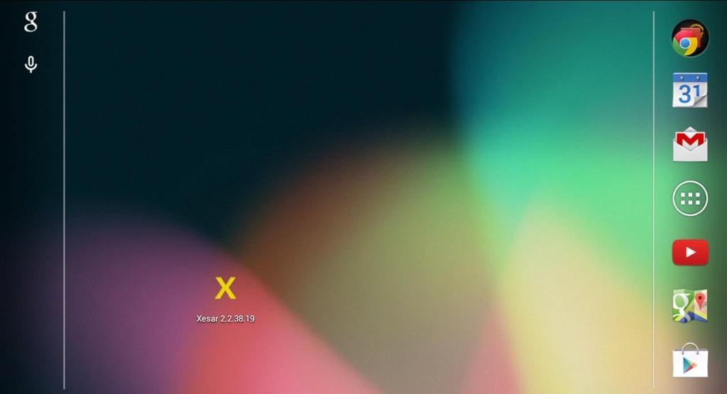 (Rys. 138: Tablet Xesar ekran startowy).