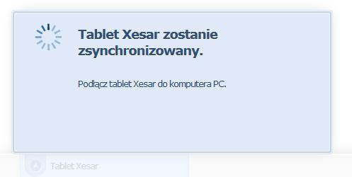 25.1.1 Synchronizacja oprogramowania Xesar z tabletem Xesar Synchronizację należy wykonać w nastę pujący sposób (Rys.