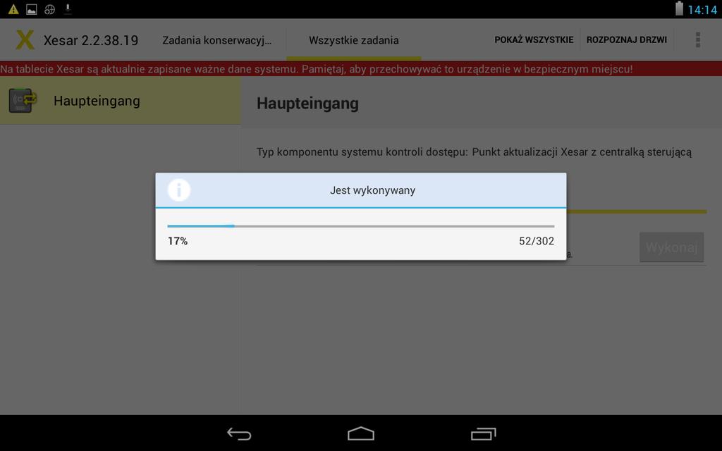 dzie wskazywany na tablecie
