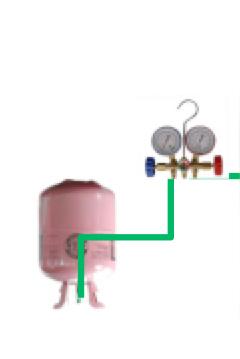 otoczenia 35 C 1 Parownik 2 3 9 Wymiennik płytowy 7 6 8 EXV 2 EXV 2 Diagram strukturalny 4 Skraplacz 5 log P 6