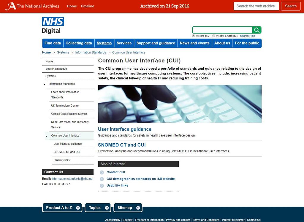 Common User Interface (CUI)