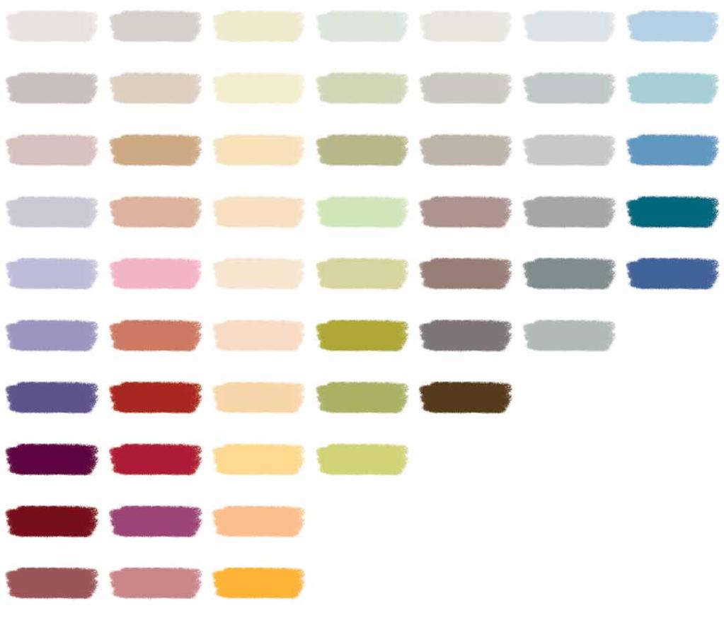 lavender candy pink melon pear frappe stony beach marina blue crocus violet