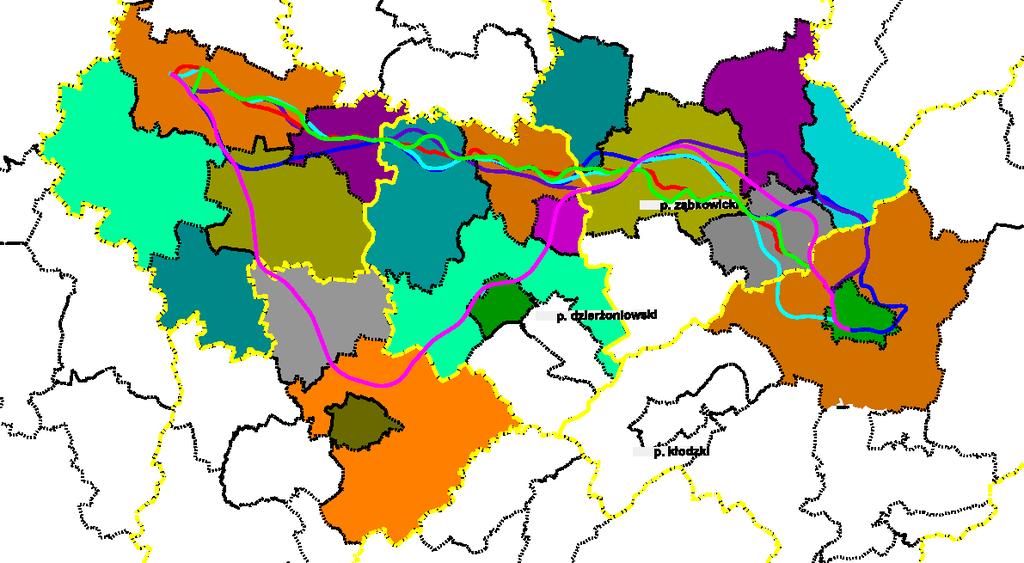 ZAKRES OMAWIANEGO OBSZARU DK8 wszystkie gminy powiat ząbkowicki
