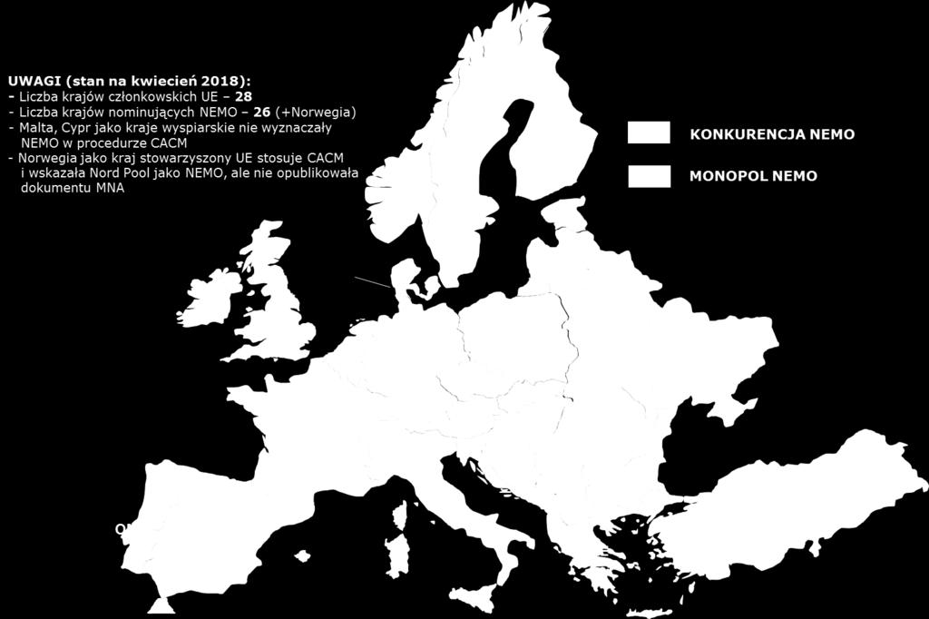 Decyzje o nominacjach NEMO: kraje