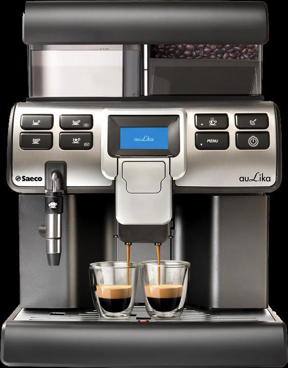 obsłudze. Jest wykonany z niezwykłą dbałością o szczegóły i z zastosowaniem najnowocześniejszych technologii. AULIKA MID pozwala na przygotowywanie kaw czarnych oraz szerokiej gamy kaw mlecznych.