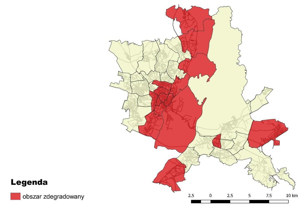 Obszar zdegradowany w LPR 2017