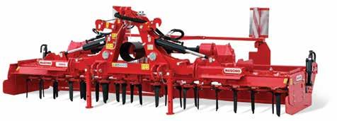 Prędkość zespołu napędowego RPM 1000 Boczna zmiana prędkości - Liczba noży 24 28 32 Głębokość robocza cm 28 28 28 Belka wyrównująca