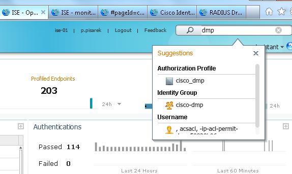 Wygodne narzędzia pracy User name MAC Address IP Address Authorization Profile