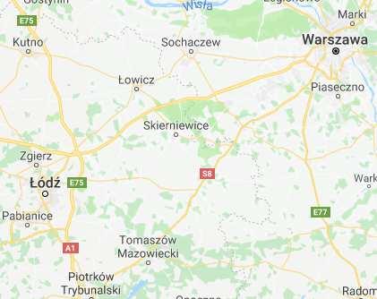 LOKALIZACJA Nieruchomość znajduje się we wsi Franciszków, gmina Wiskitki, powiat żyrardowski, woj. mazowieckie.