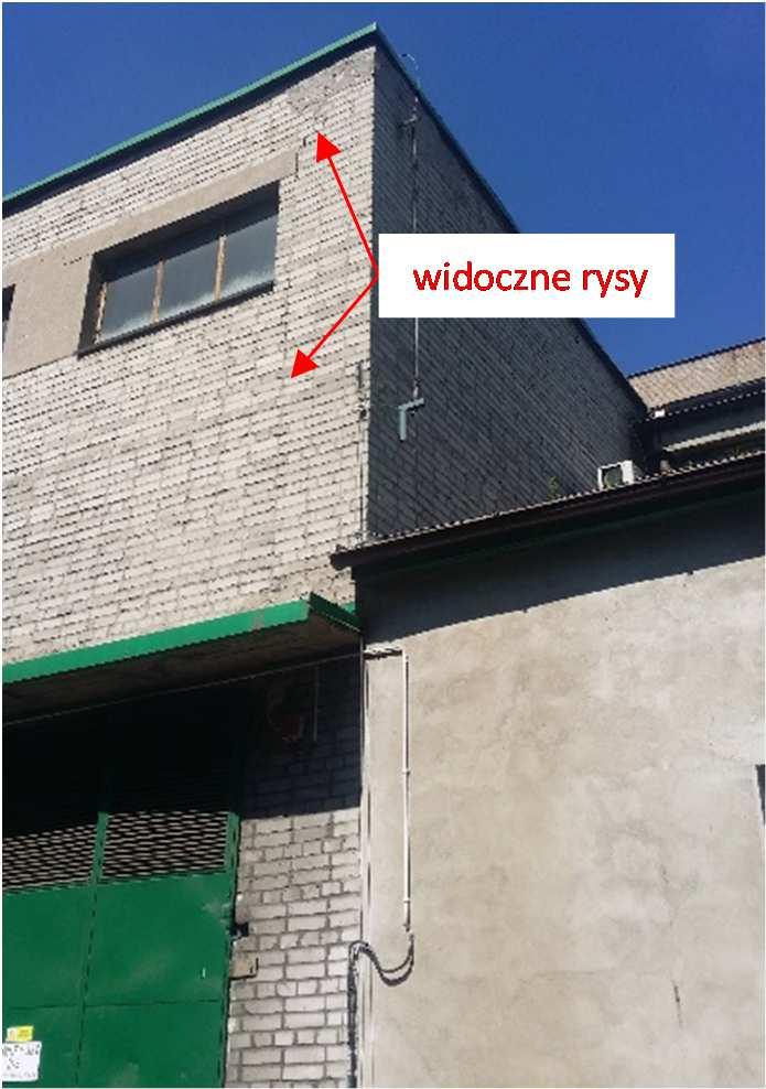 11. Wnętrze budynku od strony wschodniej z widocznym oparciem na ścianie zewnętrznej monolitycznego